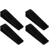 uxcell 4Pcs Door Stoppers for Bottom, 0.6 Inch Non-Slip Door Wedge Stopper, Stackable Doorstop fo...