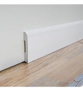 Art3d Wall Baseboard Molding Trim 8-Pack of 56 x 2.6 in., High Impact Polystyrene Skirting Board ...
