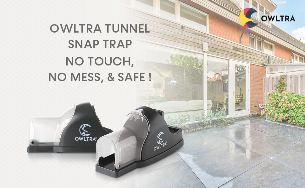 OWLTRA Tunnel Snap Trap - No touch, no mess & safe!