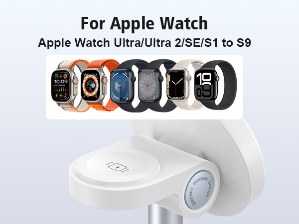 magnetic charger charging station wireless iphone 3 in 1 magsafe phone watch fast airpods mag-safe