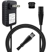 12V Charger Compatible with Braun Series 1 3 5 7 9 Electric Shaver Razor, Replacement Power Cord ...