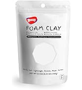 BOHS White Foam Clay Basic - Squishy,Soft, Air Dry -for School Project,Cosplay,Fake Bake, Slime S...