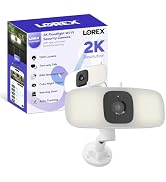 Lorex Connect 2K Floodlight Wi-Fi Security Camera | New Connect App | 160° Pan Coverage | Person ...