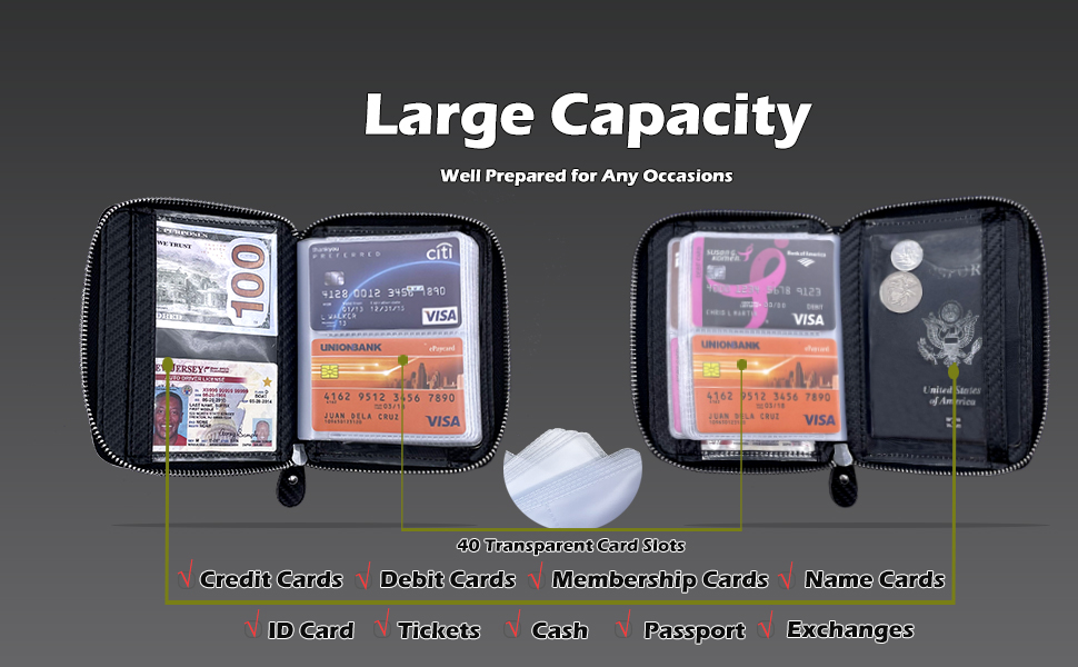 Large Capacity Card Holder Wallet