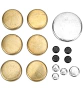 Camrusic Automobile Engine Brass Freeze Plug Parts MPE-108BR Compatible with Ford Small Block Win...