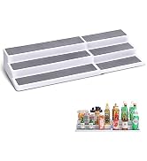 CiWiVOKi 3 Tier Expandable Spice Rack Organizer, Plastic Spice Rack, Adjustable Length 14.6In-25....