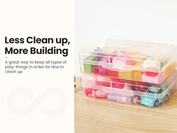 6 pack pencil box clear plastic