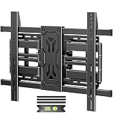 MOUNTUP TV Wall Mount Holds 250 lbs for 50-110 inch Large TVs, Heavy Duty Full Motion 1.65" Slim ...