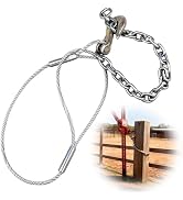 Fence Post Remover Tool, Fence Post Puller Chain with Aircraft Cable, Wood Fence Post Puller Work...