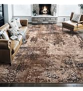 Area Rug 8x10 Washable Rugs Modern Abstract Area Rug Soft Non-Slip Non-Shedding Faux Wool Stain R...