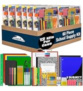 Trail maker Bulk Back to School Supplies 60 Piece Bundle Kits for Girls, Boys, Kids | Back to Sch...