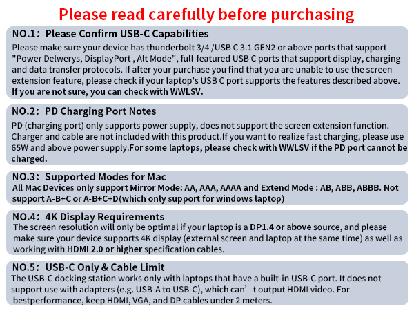 Docking station dual monitor