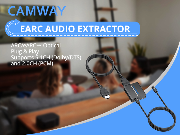 eARC ARC to Optical Audio Extractor
