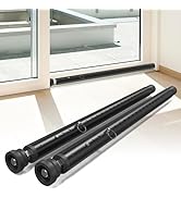 Sliding Door Security Bar,Window Inside Security Bar,17-50 Inch Adjustable Patio Glass Door/Windo...