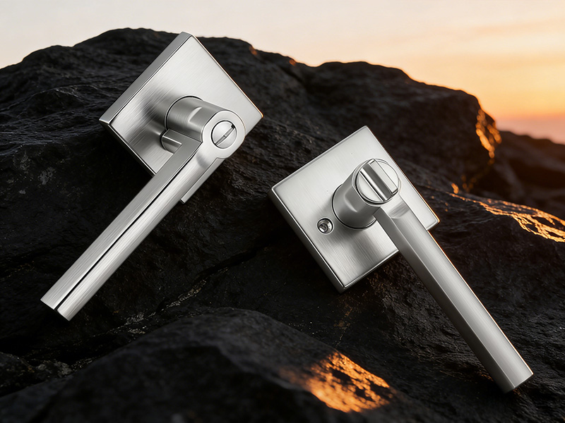 Nickel Privacy Door Handle