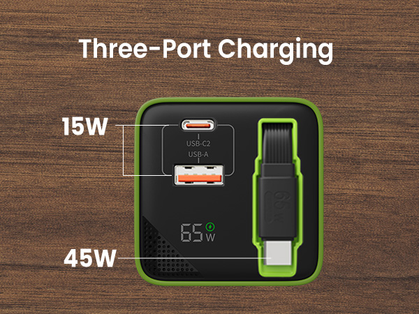 three port charging