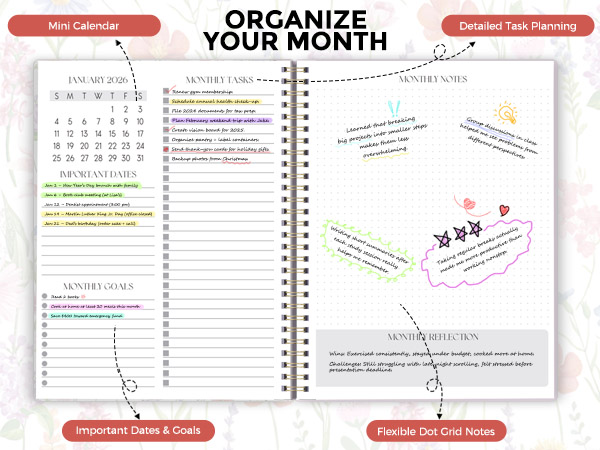 2026-2027 Monthly Planner