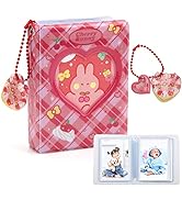 3 Inch Mini Photocard Album Kpop Photocard Binder, Catcan Photo Card Holder Book 40 Pockets With ...