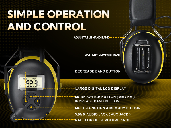 AM/FM Radio Headphones