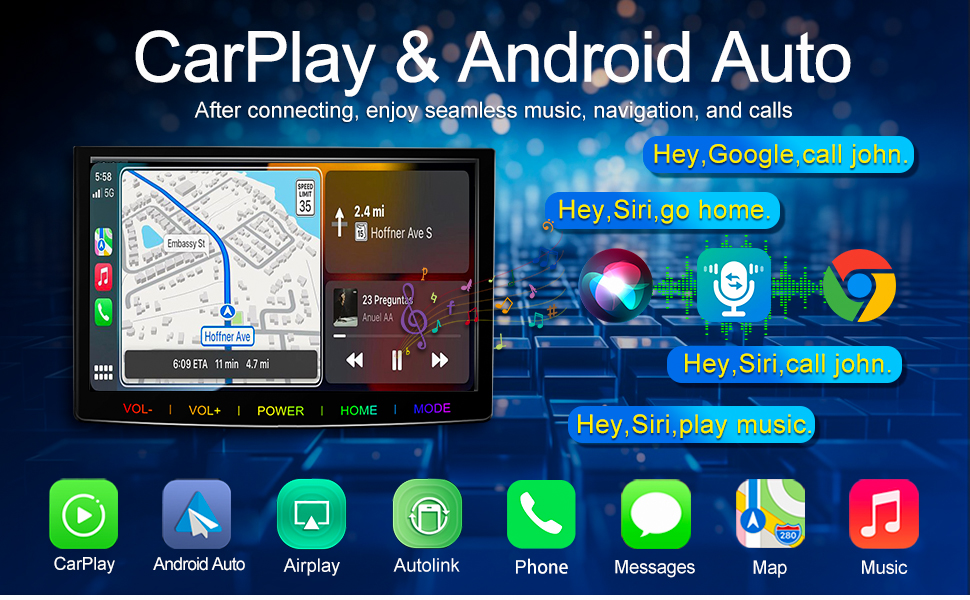 Wireless + Wired CarPlay and Android Auto