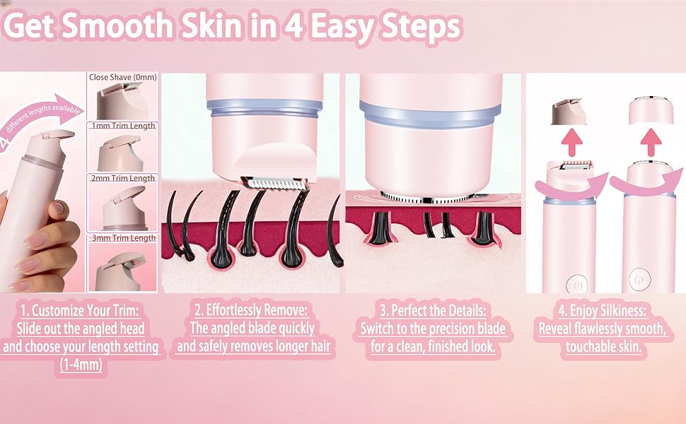flawless facial hair removal for women pubic hair trimmer women electric bikini trimmer for women