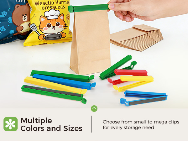 COLORFUL MAGNETIC BAG CLIPS