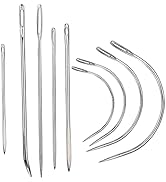 9 Pcs Heavy Duty Hand Sewing Needles Kit,Leather Sewing Needles with 5 Leather Hand Sewing Needle...