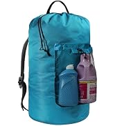 Laundry Bag with Shoulder Straps and Mesh Pocket Laundry Backpack Large Portable Laundry Hamper f...