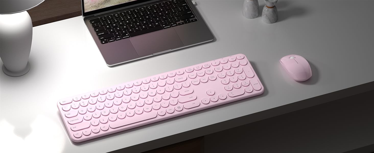 Wireless Keyboard & Mouse Set for the Modern Desk