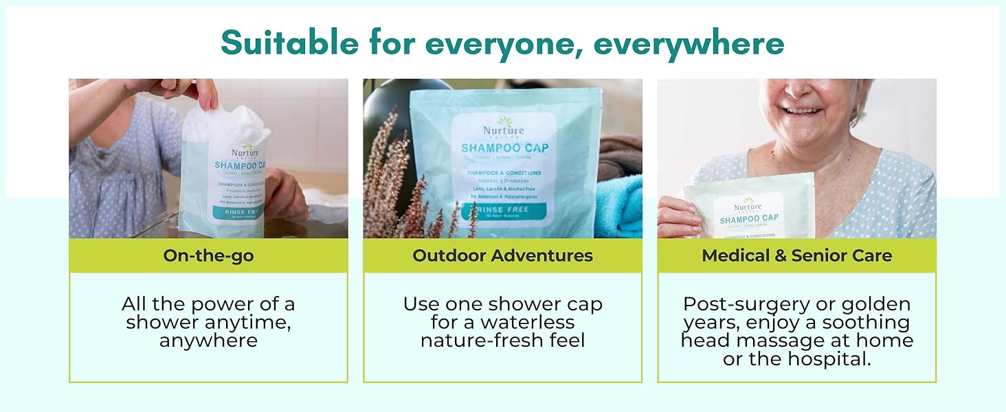 all the power of a shower in one quick use!