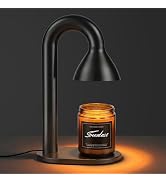 seenlast Black Candle Warmer Lamp with Timer – Industrial Minimalist | Electric Wax Warmer with D...