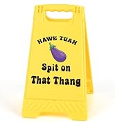 Sarcastic Office Desk Sign for Women - Hawk Tuah Spit On That Thang. Funny Desk Sign with Phone H...