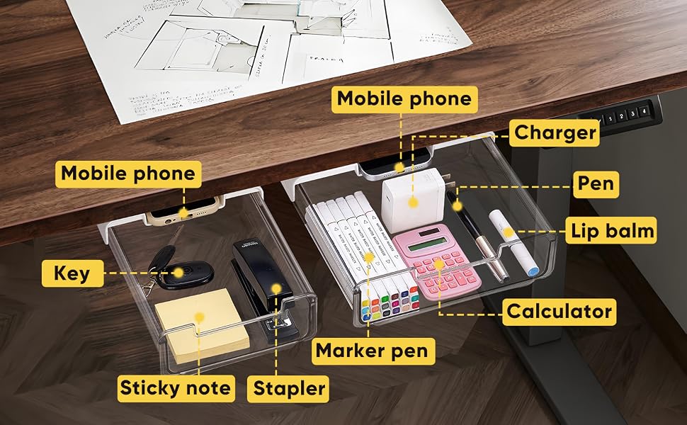 under desk storage