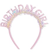 CAVETEE Birthday Crown for Women and Girl, Happy Birthday Decorations Birthday Girl Tiara for Wom...