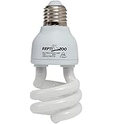 REPTIZOO Energy Saving Lamps UVB Bulb,Spiral Compact 15 Watts UVB 10.0 Reptile Light Bulb Fit for...