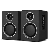 ZQMMSPK Computer Speakers for Desktop PC, Active Bookshelf Speaker with 3" Carbon Fiber Woofer an...