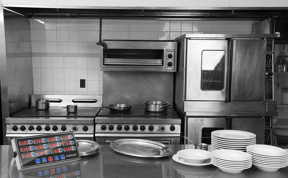 12 channels kitchen timer