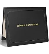 SUNEE Imprinted Diploma Cover 8.5''x 11'' Leatherette Padded Diploma Holder Graduation Certificat...