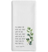 Tsunerrorami Inspirational Kitchen Hand Towel, Hostess Gift for Women, Christian Quote Waffle Wea...