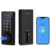Philips Smart Lock with Keypad, Fingerprint Smart Door Lock, Keyless Entry Door Lock, Smart Bluet...