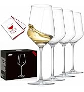 JBHO 17 oz Lead-Free Wine Glasses Set of 4, Hand Blown Durable Crystal Wine Glasses for Daily Use...