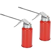 Camrusic 2 Pcs Oil Can Pump Oiler, Metal Pump Oil Can, 200ml Gun Oil Spray Can for Home Auto Moto...
