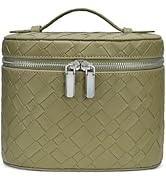honitty Makeup Bag, Travel Make up Case with Compartments and Handle, Portable Cosmetic Organizer...