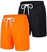 GENTABY 2 Pack Boys Swim Trunks Toddler Boys Swimming Shorts Quick Dry with Mesh Liner Beach Boar...