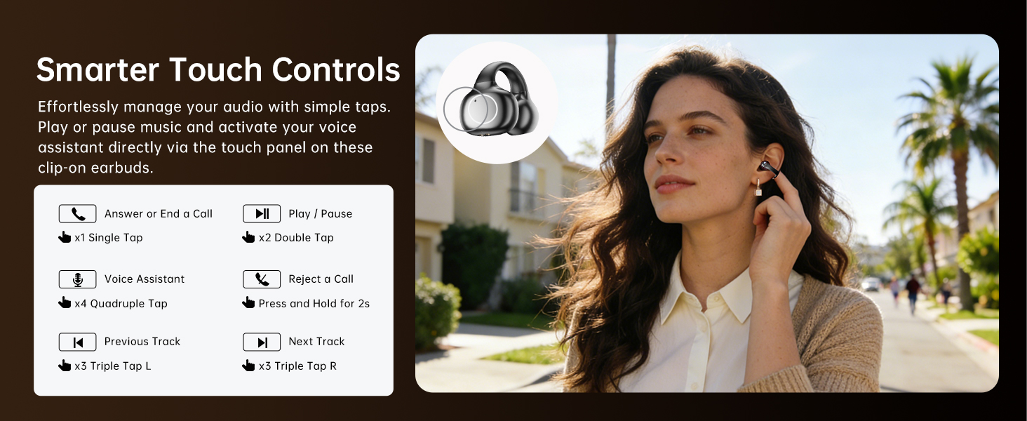 lightweight open ear earbuds