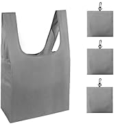 HOLYLUCK Reusable Grocery Bags,Heavy Duty Foldable Shopping Tote Bag (Extra Large, 3 Large Grey)