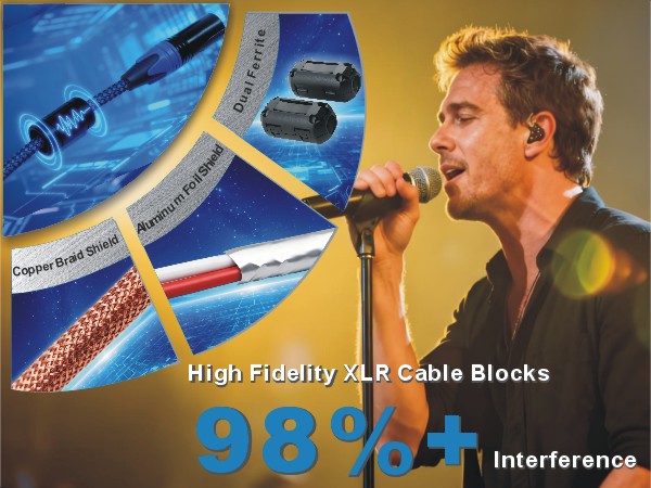 black xlr to xlr connectors male to female