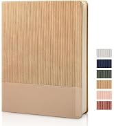 TSFPapier Lined Notebook Journal Notebooks for Work Hardcover Journaling 7.2"x9.6" B5 Leather Jou...