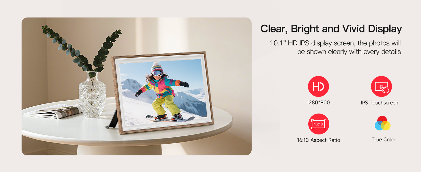 frameo digital frame wifi picture photo video share moment from phone