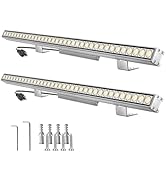 nanzgecc 72W Outdoor LED Wall Washer Lights, 40 Inches 3500K Warm White Wall Washer Light Bar, 12...